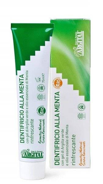 Argital Przeciwpróchnicza pasta do zębów z miętą i zieloną glinką 75 ml